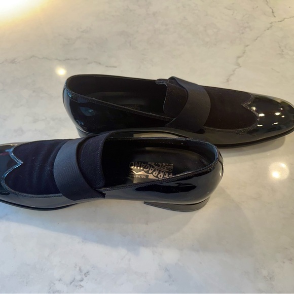 Salvatore Ferragamo Black Patent Leather Loafers main image 7